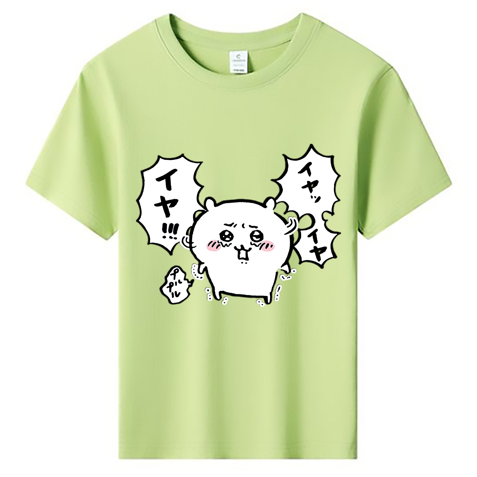 （画像用） ちいかわ ちいかわ Chii-kawa chiikawa 綿100％キッズTシャツ（フロントプリント）
